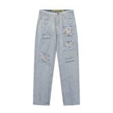 Drew House Distressed Smiley Jeans