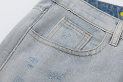 Drew House Distressed Smiley Jeans