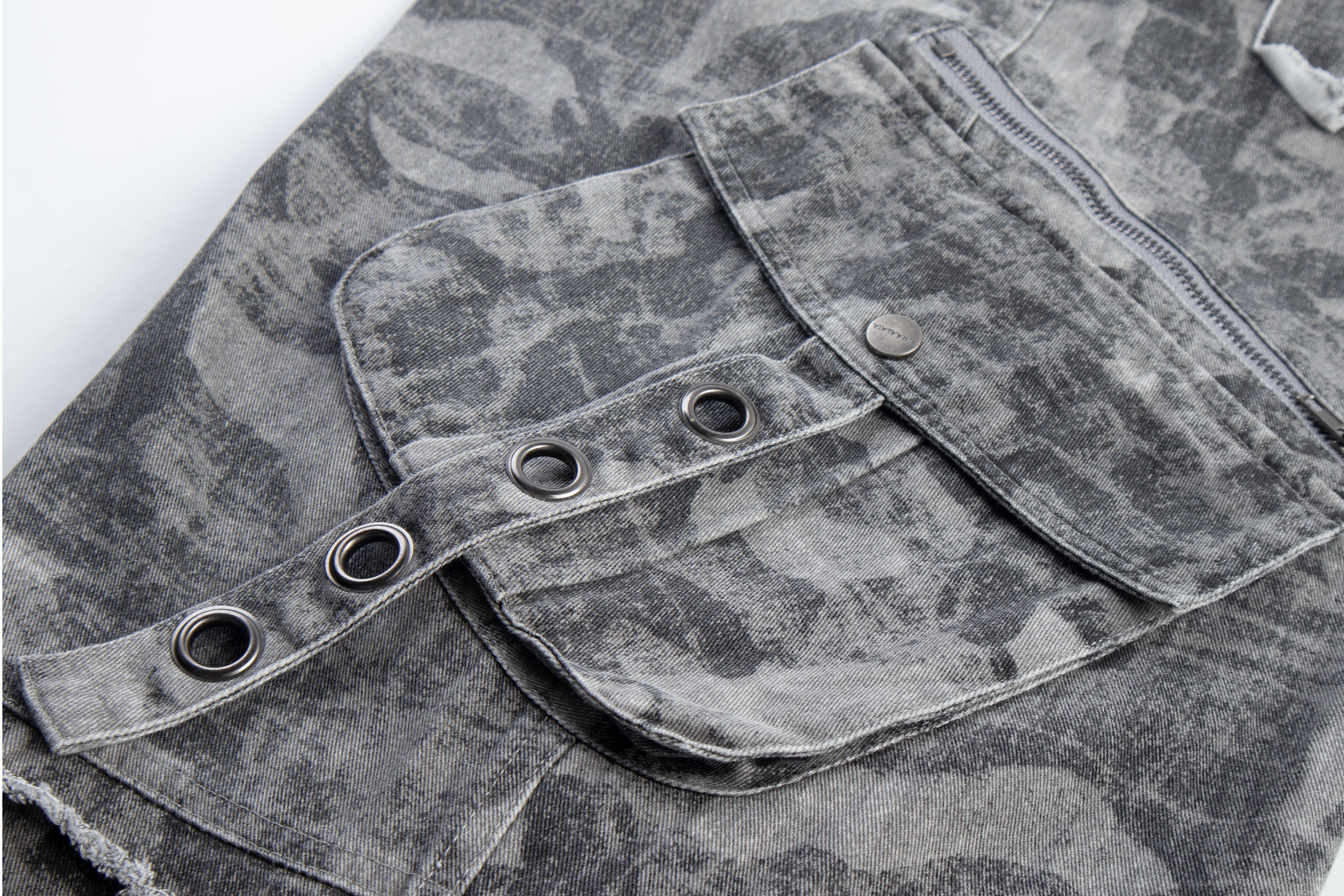 CapCabin Distressed Multi-Pocket Cargo Pants